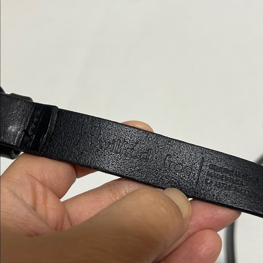 Aritzia Wilfred Free Black Leather Belt - Size Small - Picture 7 of 7
